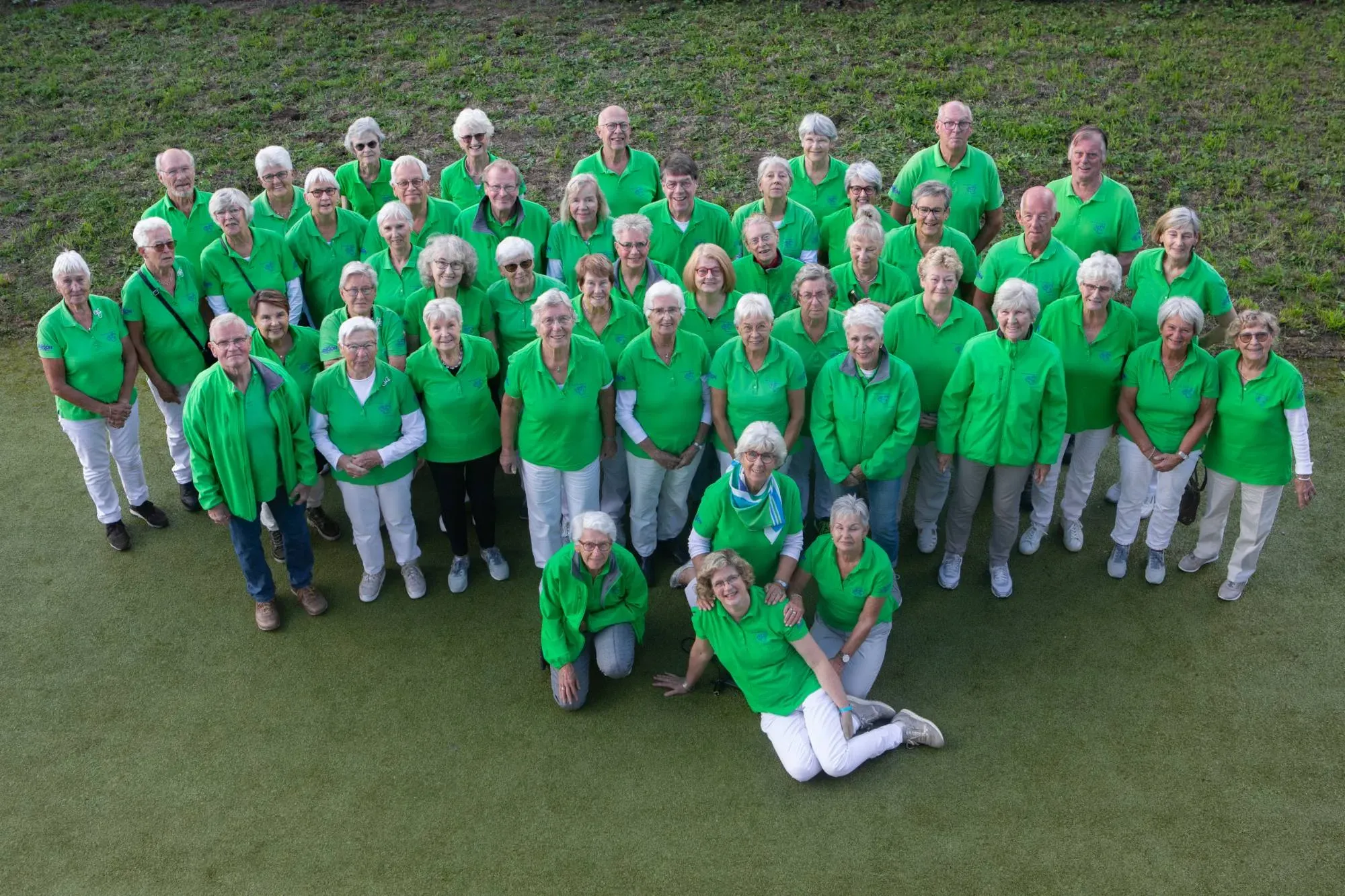 Recreanten van WTC Houten ’80 in het groene clubtenue
